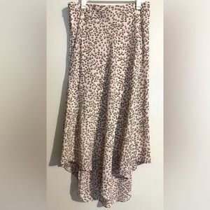 Express High Waisted Asymmetrical Midi Skirt